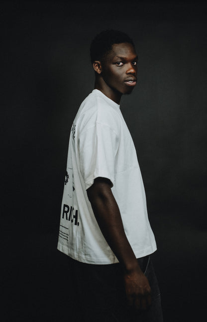 T-shirt Boxy Fit “Born Broke, Die Rich”
