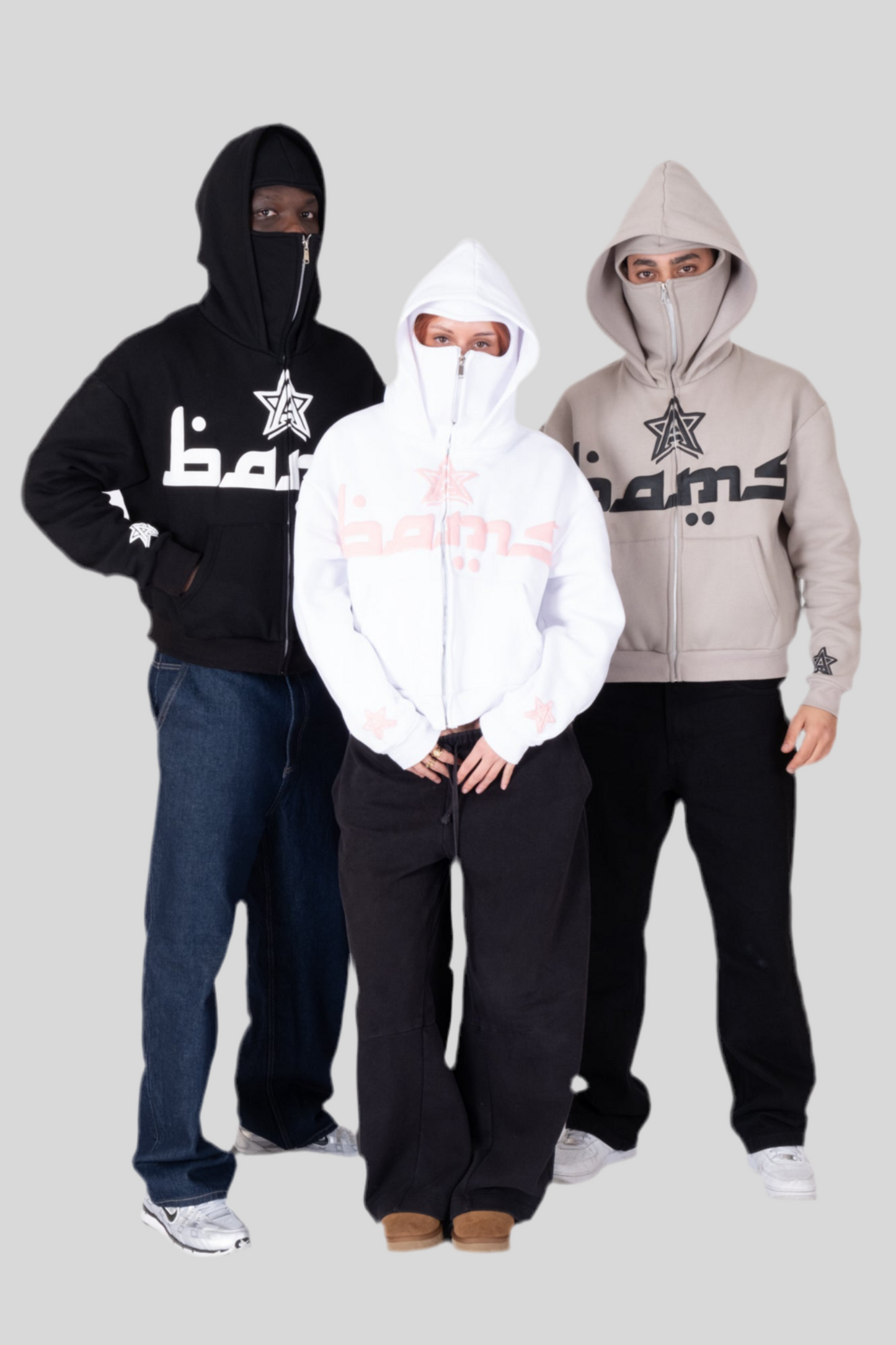 Mask hoodie Bams “Born to be different”